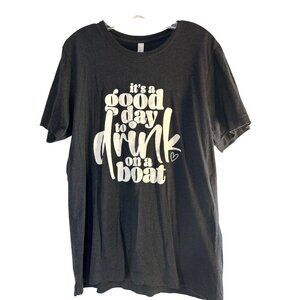 Bella Canvas Womens Graphic Tee Black/White Size L